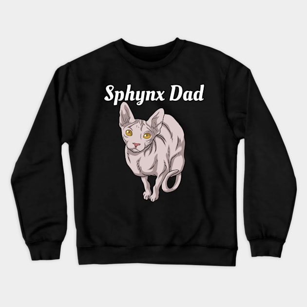 Sphynx Cat Gifts For Men Sphynx Cat Crewneck Sweatshirt by PomegranatePower